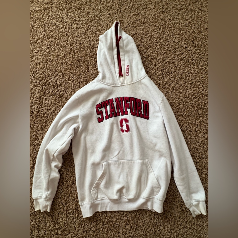 Colosseum White and Red Hoodie